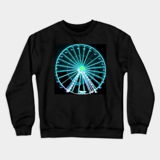 Neon ferris wheel no. 3 Crewneck Sweatshirt